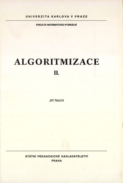 Algoritmizace II