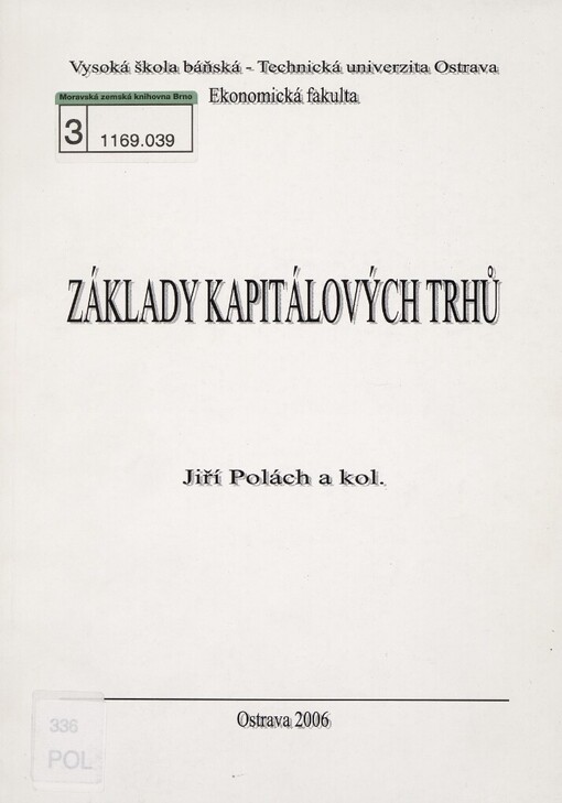 Základy kapitálových trhů