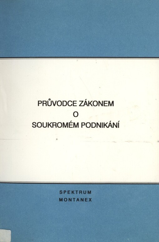 Průvodce zákonem o soukromém podnikání