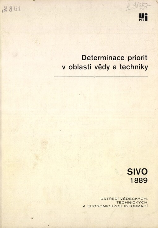 Determinace priorit v oblasti vědy a techniky