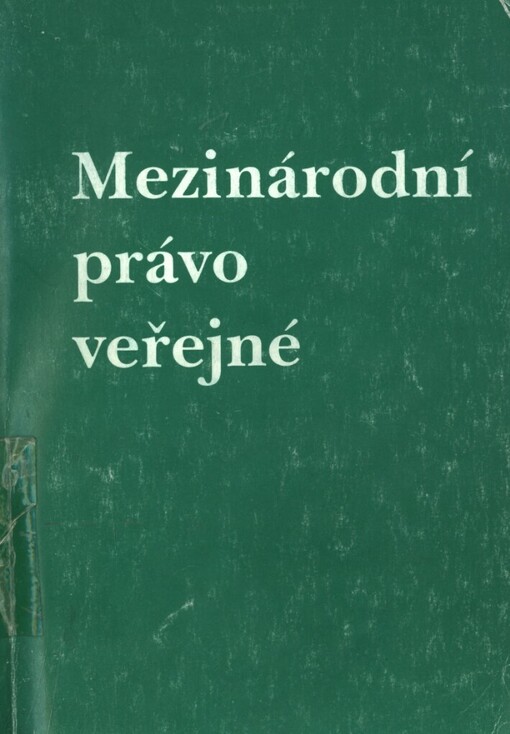 Mezinárodní právo veřejné: Obecná část