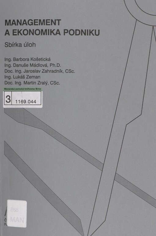 Management a ekonomika podniku: sbírka úloh
