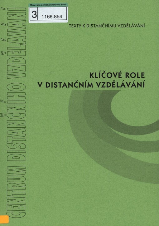 Klíčové role v distančním vzdělávání