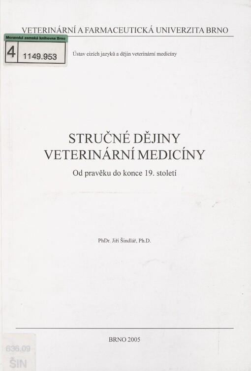Stručné dějiny veterinární medicíny: od pravěku do konce 19. století
