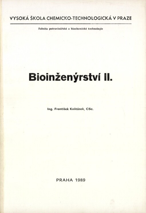 Bioinženýrství II