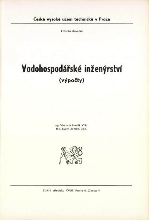 Vodohospodářské inženýrství: výpočty