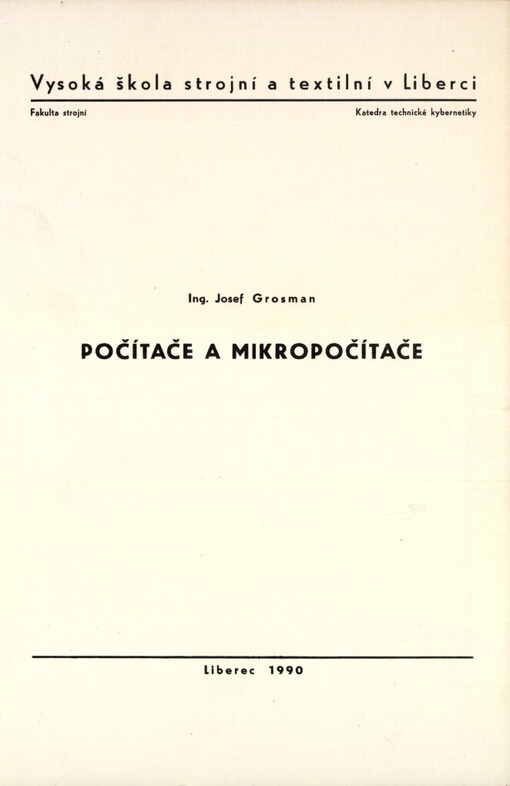 Počítače a mikropočítače