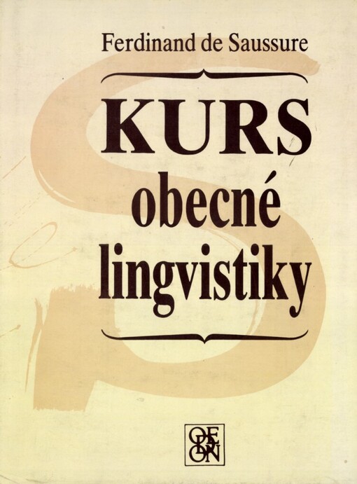 Kurs obecné lingvistiky, Vyd.1.