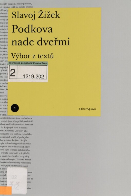 Podkova nade dveřmi: výbor z textů