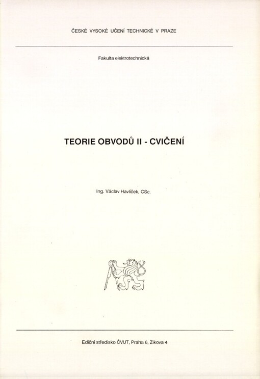 Teorie obvodů II: cvičení