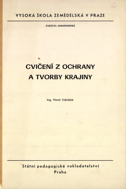 Cvičení z ochrany a tvorby krajiny