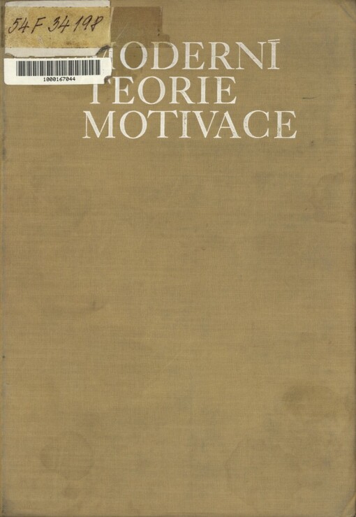 Moderní teorie motivace