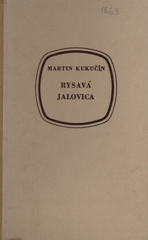 Rysavá jalovica :[Určeno] pro 9.-11. postup. roč. všeobec. vzdělávacích škol a pro 1.-4. roč. pedagog. a odb. škol