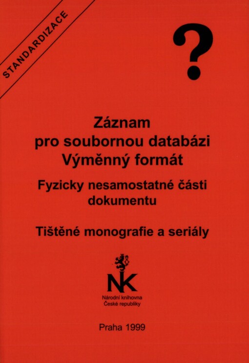 Záznam pro soubornou databázi: výměnný formát