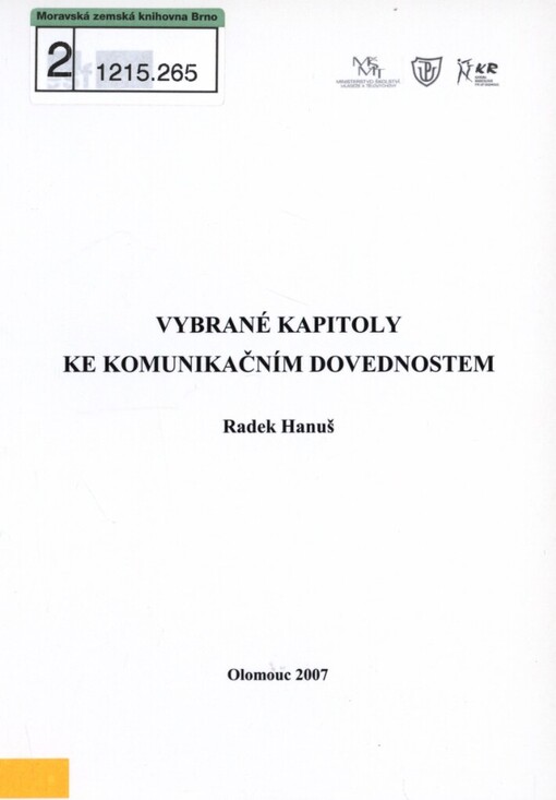 Vybrané kapitoly ke komunikačním dovednostem