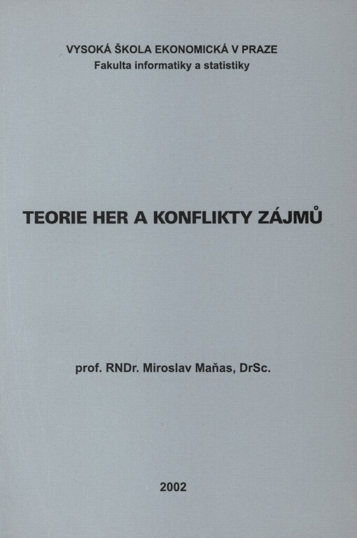 Teorie her a konflikty zájmů