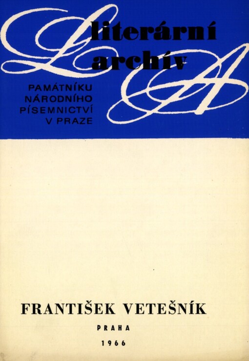 František Vetešník (1784-1850) - literární pozůstalost