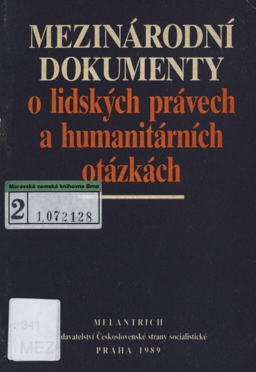 Mezinárodní dokumenty o lidských právech a humanitárních otázkách