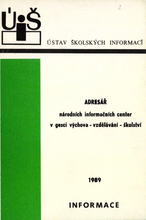 Adresář národních informačních center v gesci výchova-vzdělávání-školství