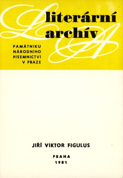 Jiří Viktor Figulus (1858-1927) :písemná pozůstalost (fragment)