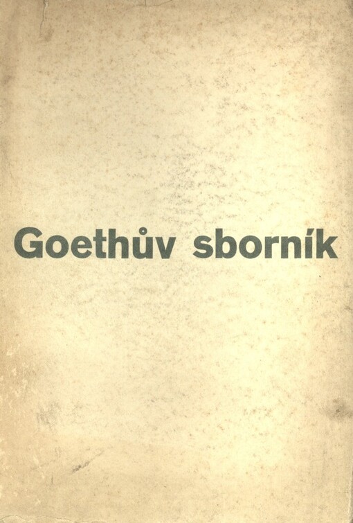 Goethův sborník