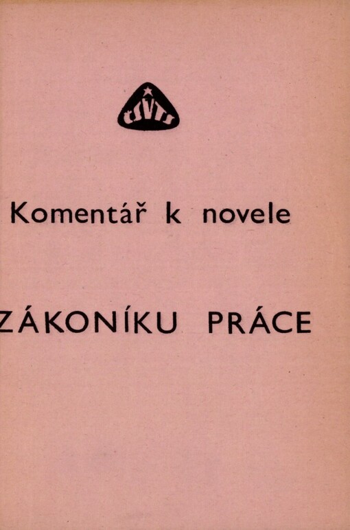 Komentář k novele zákoníku práce