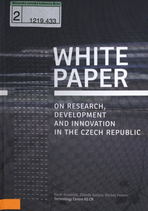 White paper on research, development and innovation in the Czech Republic