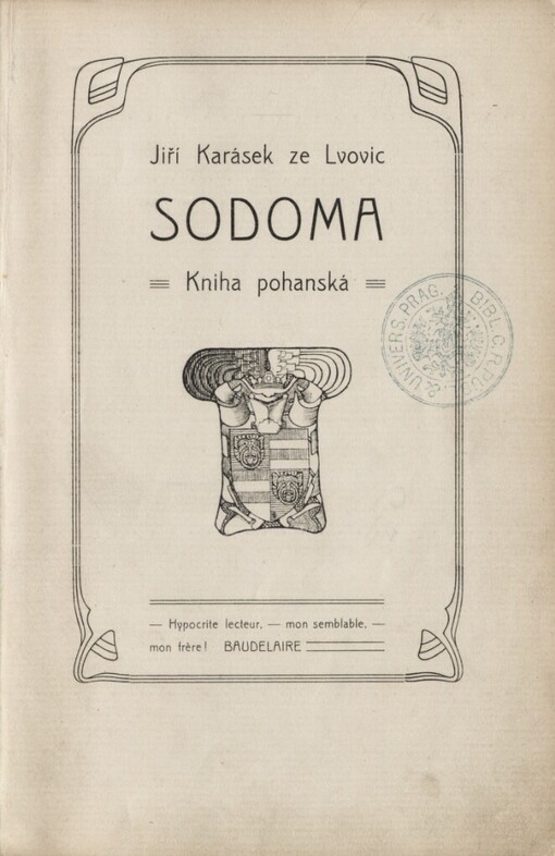 Sodoma :kniha pohanská