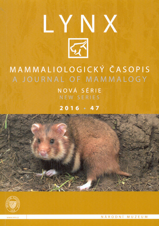 Lynx : mammaliologické zprávy, nová série = novitates mammaliologicae, series nova