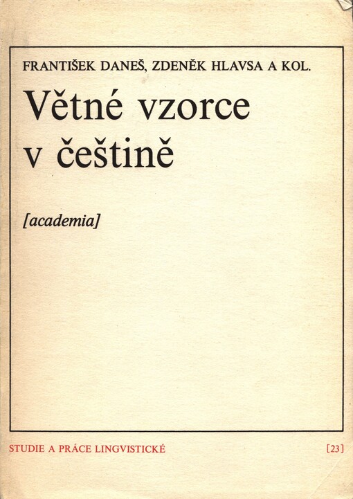 Větné vzorce v češtině