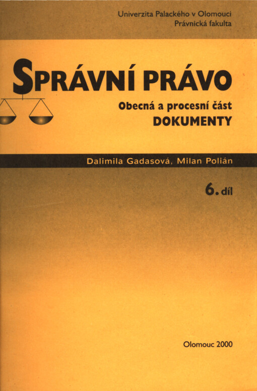 Správní právo, 6. díl