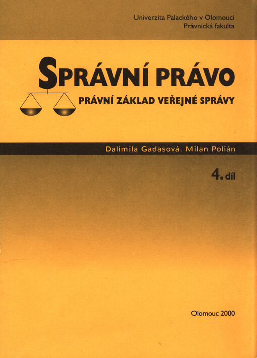 Správní právo, 4. díl