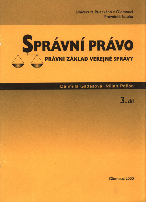 Správní právo, 3. díl