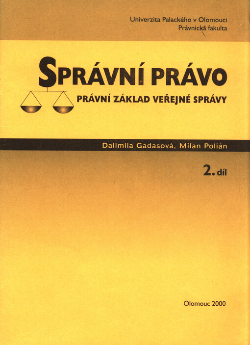 Správní právo, 2. díl