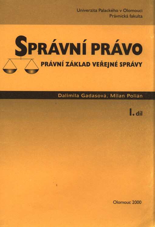 Správní právo, 1. díl