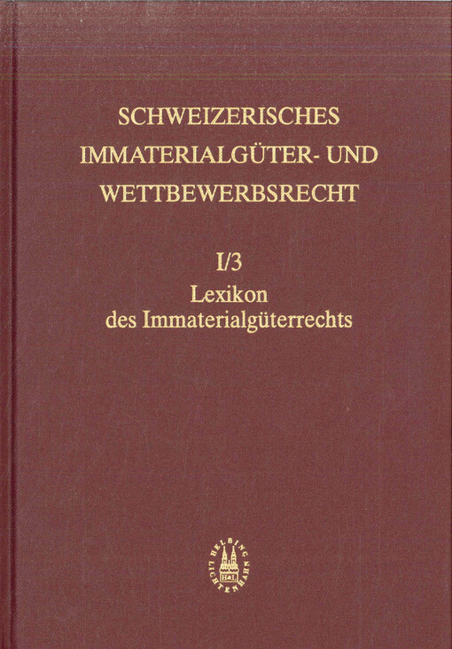 Lexikon des Immaterialgüterrechts