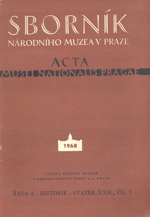 Sborník Národního musea v Praze. Řada A, Historie
