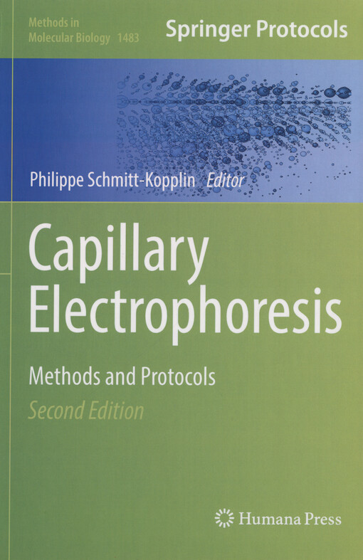 Capillary electrophoresis : methods and protocols