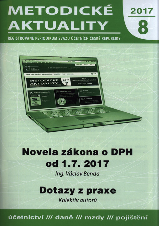 Novela zákona o DPH od 1.7.2017