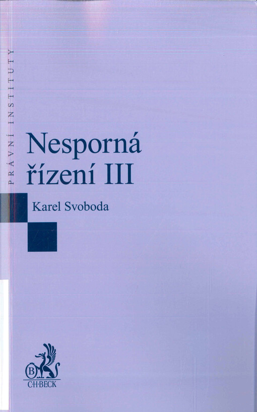 Nesporná řízení III