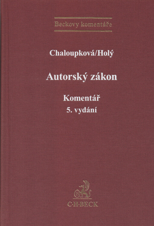 Autorský zákon : komentář