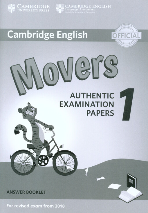 Cambridge English Young Learners 1 for revised exam from 2018 Movers Answer Booklet