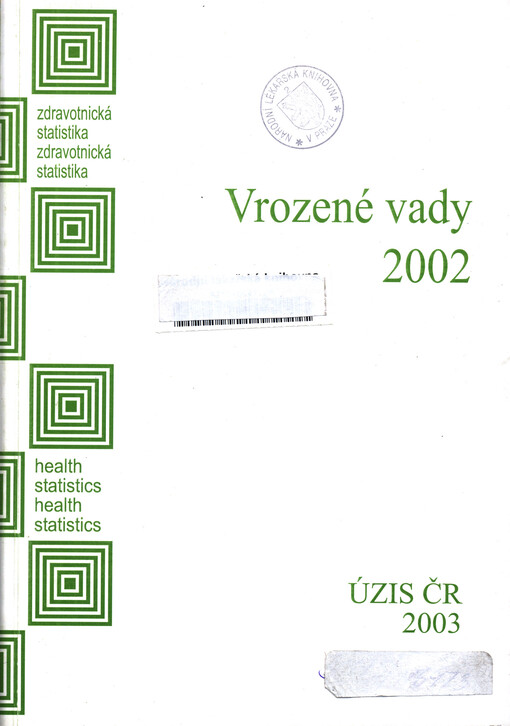 Zdravotnická statistika. Vrozené vady