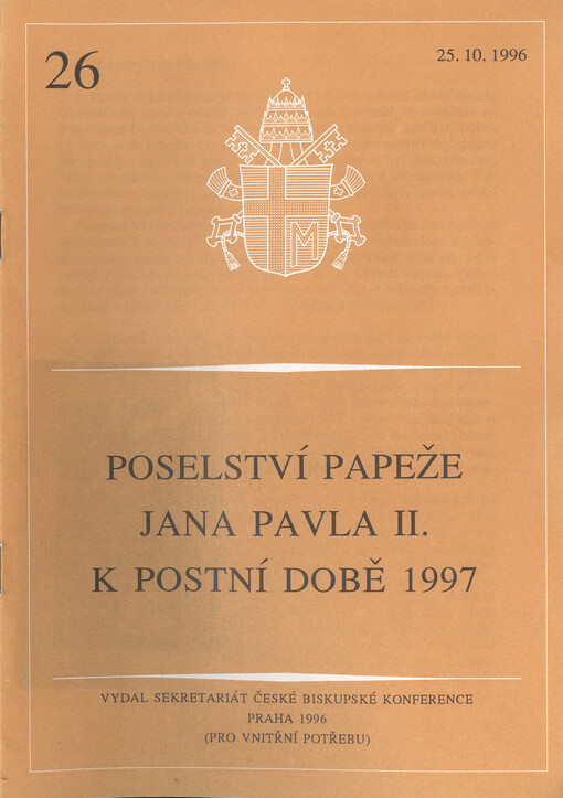 Poselství papeže Jana Pavla II. k postní době 1997
