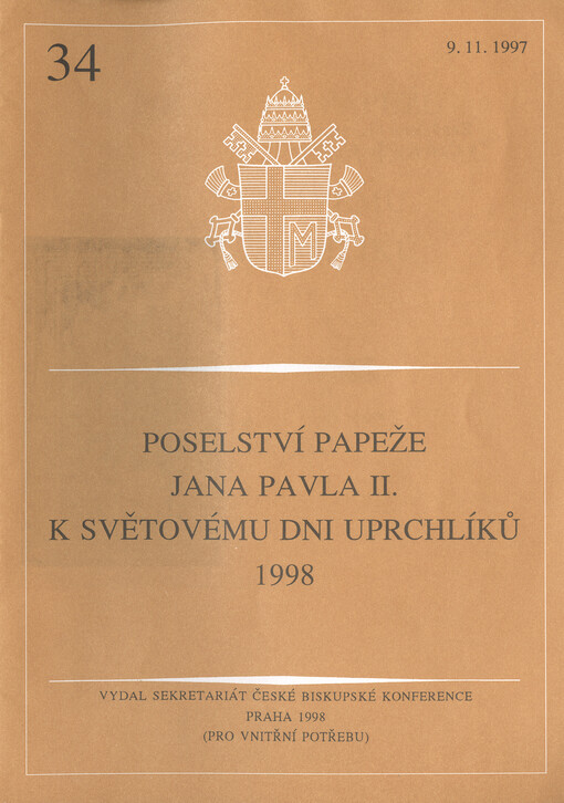 Poselství papeže Jana Pavla II. k Světovému dni uprchlíků 1998