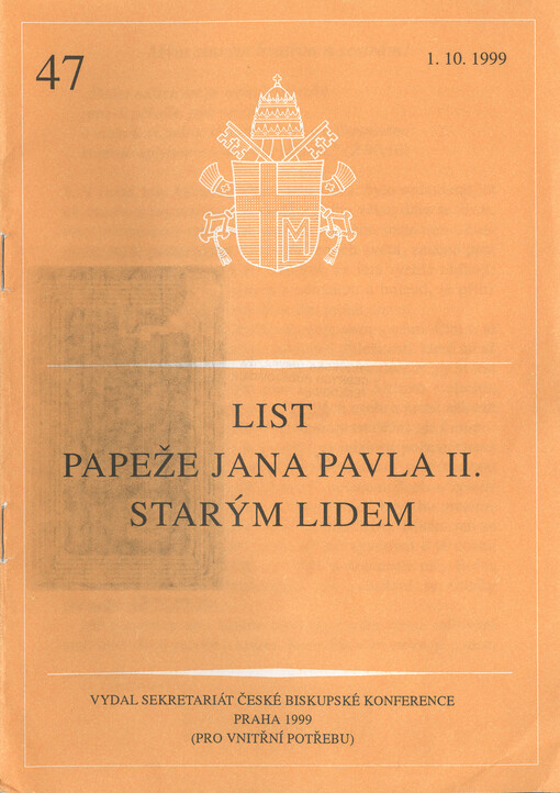 List papeže Jana Pavla II. starým lidem