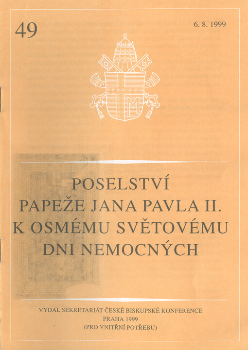 Poselství papeže Jana Pavla II. k Osmému světovému dni nemocných