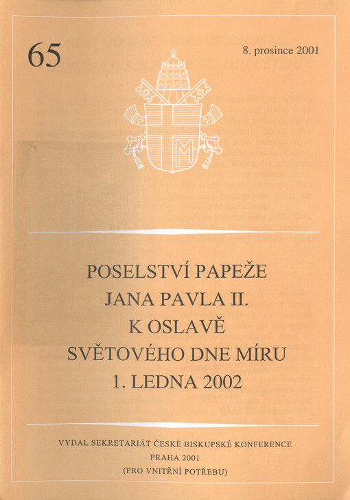 Poselství papeže Jana Pavla II. k oslavě Světového dne míru 1. ledna 2002