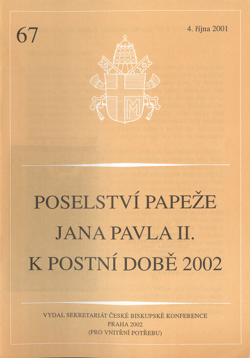 Poselství papeže Jana Pavla II. k postní době 2002