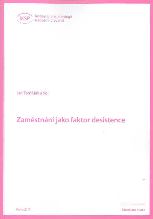 Zaměstnání jako faktor desistence